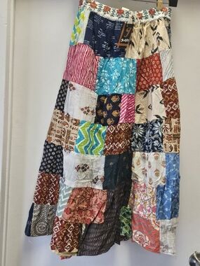 Jackpoy Patchwork Maxi Skirt - Multi